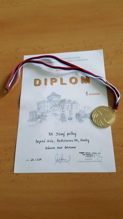26.03.2019 sa naši žiaci Branislav Ivanko, Marek Krajčík, Marek Mazaník a Anton Škríp pod vedením Mgr. Pavla Oršulu zúčastnili regionálneho kola v silovom päťboji v Bánovciach nad Bebravou.