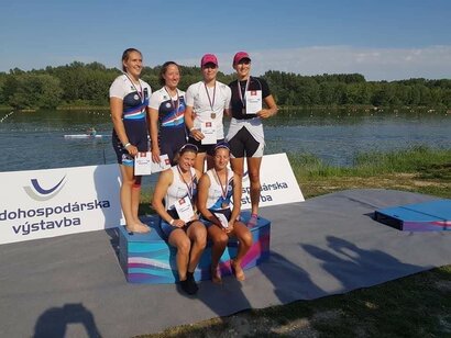 Našim žiačkam na Majstrovstvách Slovenska v rýchlostnej kanoistike sa darilo takto...