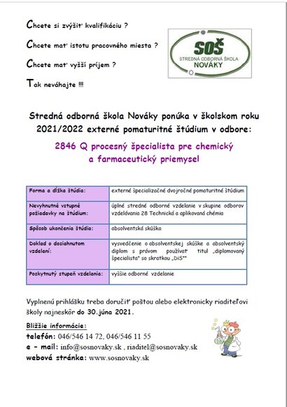 2846 Q procesný špecialista pre chemický a farmaceutický priemysel
