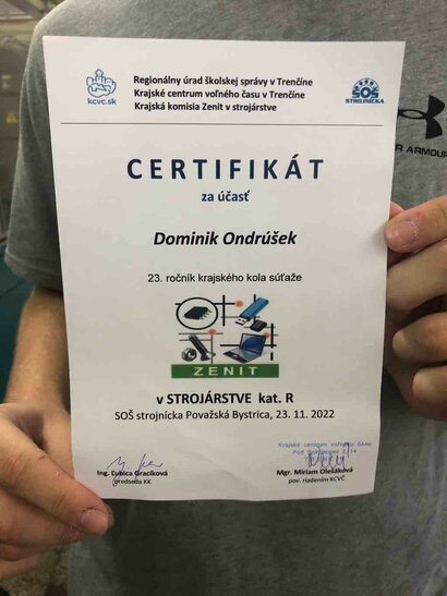 Zenit v strojárstve