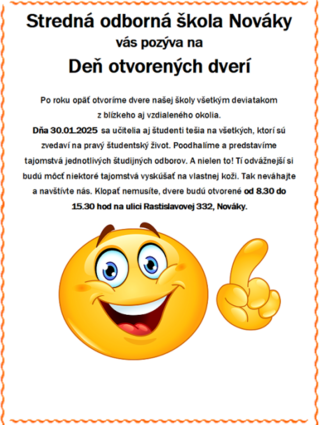 DEŇ OTVORENÝCH DVERÍ 2024