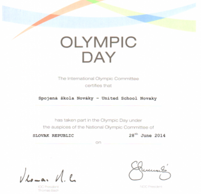 Diplom olympizmus